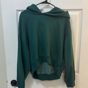 GAP Green Pullover Cropped Hoodie